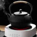 GobekUsa Cast Iron Tea Pot with Stainless Steel Infuser for Oolong, Kung Fu, Puer Tea