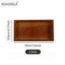 GobekUsa Bamboo Wooden Rectangular Tea Tray | Elegant Tea Cup Stand Tray for Dining