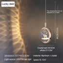 GobekUsa Crystal Jellyfish Chandelier: New Light Luxury Fawn Decorative Pendant