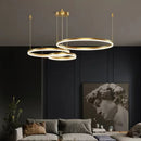 GobekUsa Gold Ring Pendant Lights Circle Acrylic LED Ceiling Lamp