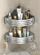 GobekUsa Corner Shelf Organizer - Bathroom & Kitchen Storage Solution