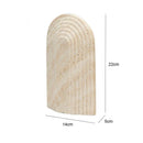 GobekUsa Archway Shape Travertine Sculpture Figurine Statue for Home Decor