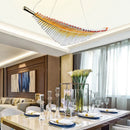 GobekUsa Leaf-Shaped Dining Table Chandelier | Art Decor Room Lustres