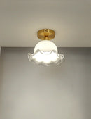 GobekUsa Antique Glass Ceiling Light: Elegant French Design, Unique Modern Brass Luminaria
