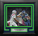 Kenneth Walker Super Bowl LX Stiff-Arm Seattle Seahawks 8" x 10" Framed Football Photo by Dynasty Sports & Framing