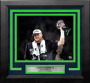 Sam Darnold Super Bowl LX Lombardi Trophy Seattle Seahawks 8" x 10" Framed Football Photo by Dynasty Sports & Framing