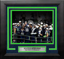 Seattle Seahawks Super Bowl LX Champions Trophy Celebration 8" x 10" Framed Football Photo by Dynasty Sports & Framing