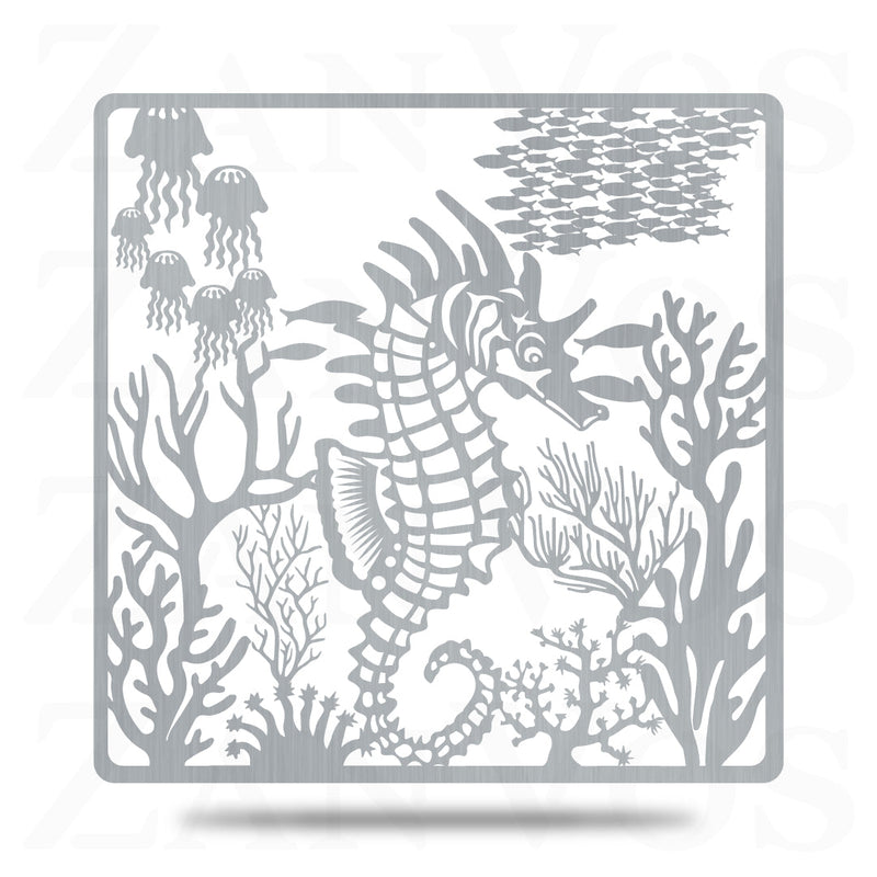 Seahorse Jellyfish Scene