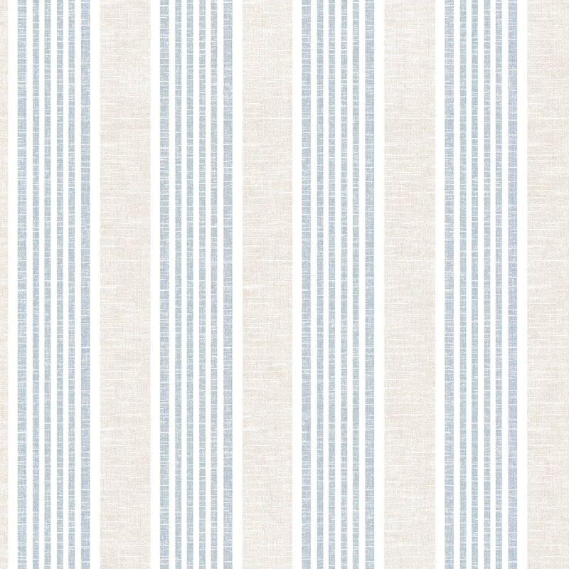 Nantucket Stripe Wallpaper - Classic Coastal Farmhouse Wallcovering