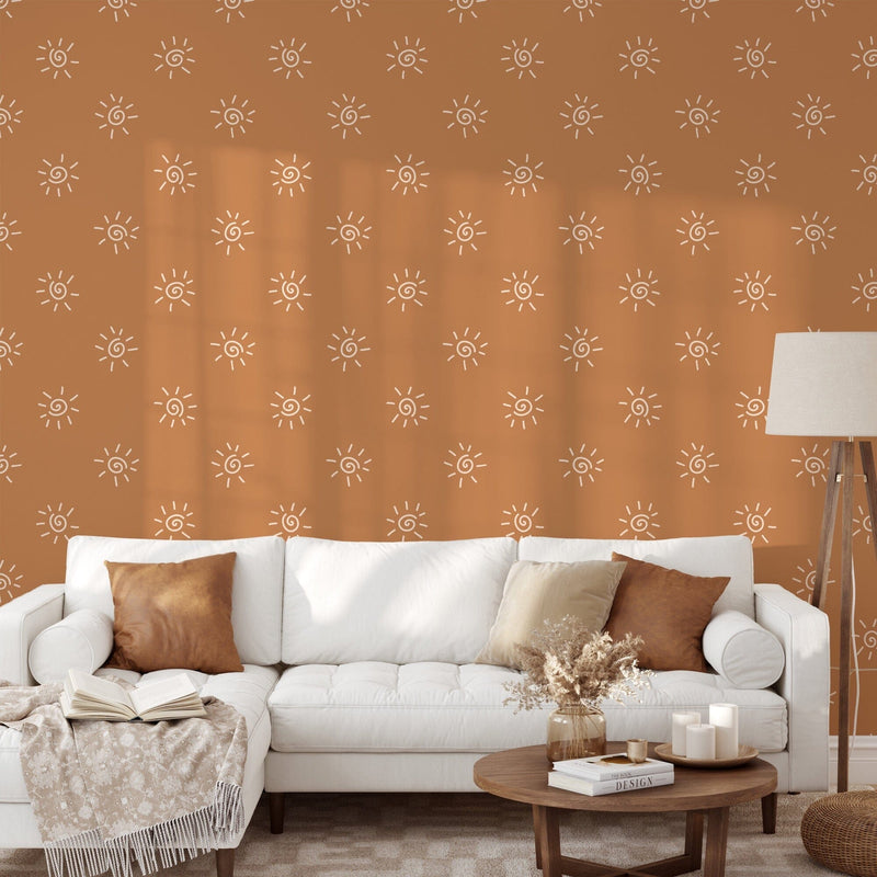 Bohemian Sun Wallpaper Peel and Stick