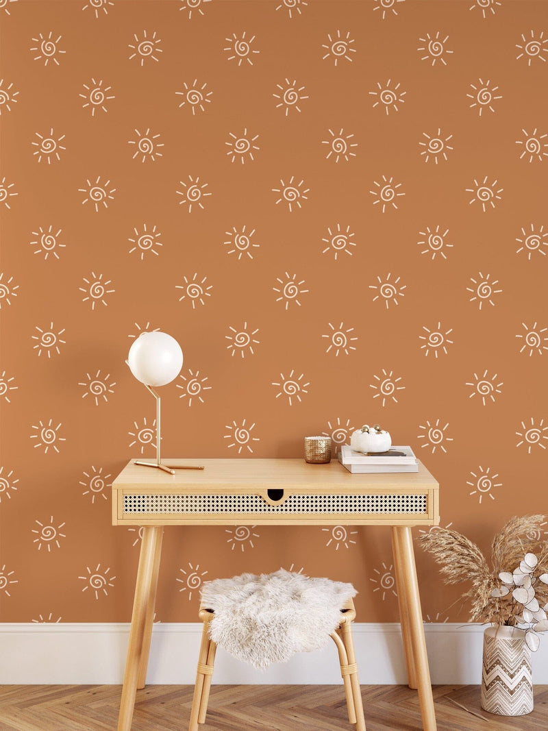 Bohemian Sun Wallpaper Peel and Stick