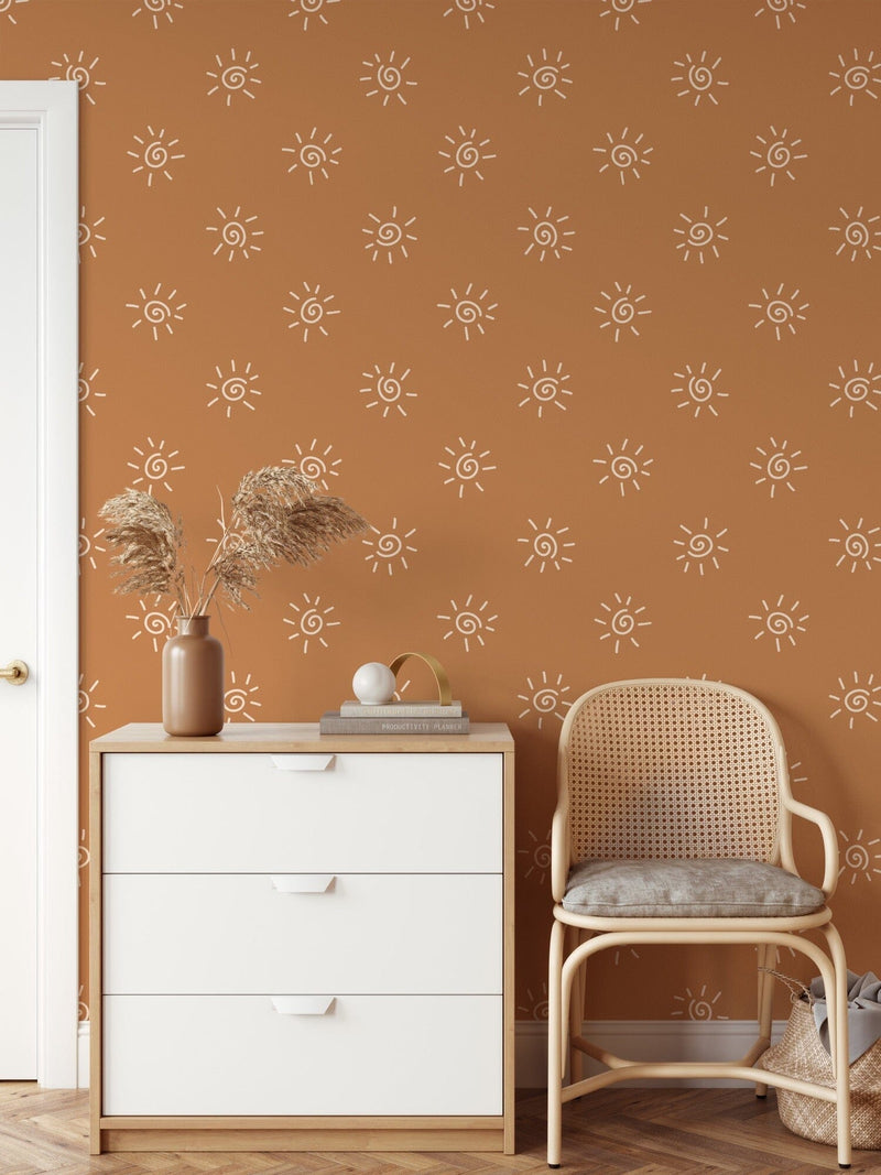 Bohemian Sun Wallpaper Peel and Stick