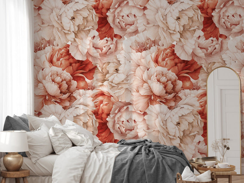 Red Peony Flower Wallpaper