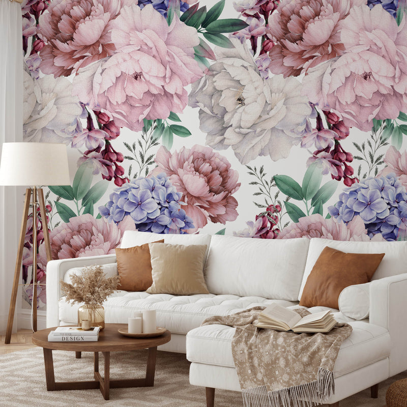 Purple Peony Wallpaper