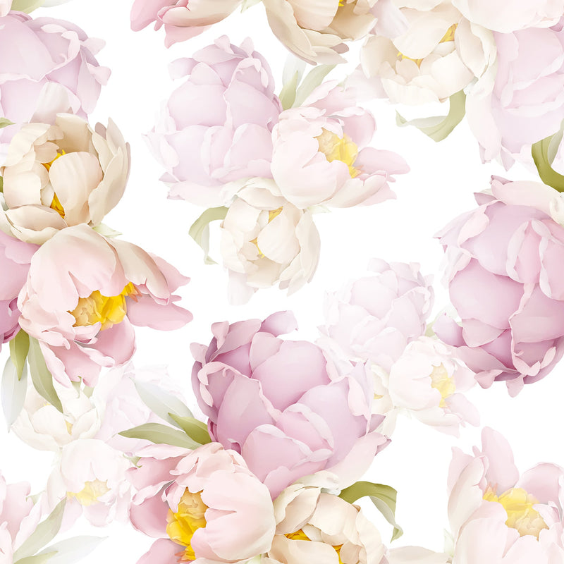 Large Peony Peel and Stick Wallpaper