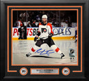 Sean Couturier Captain Skating Action Philadelphia Flyers Autographed 11" x 14" Framed Hockey Photo by Dynasty Sports & Framing