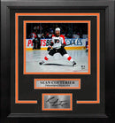 Sean Couturier Skating as Captain Philadelphia Flyers 8x10 Framed Hockey Photo & Engraved Autograph by Dynasty Sports & Framing