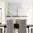 Beaded Crystal Strand Chandelier