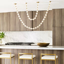 Beaded Crystal Strand Chandelier
