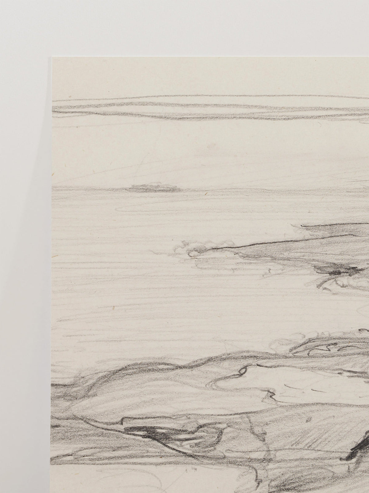 Seascape Sketch, close-up of the surface