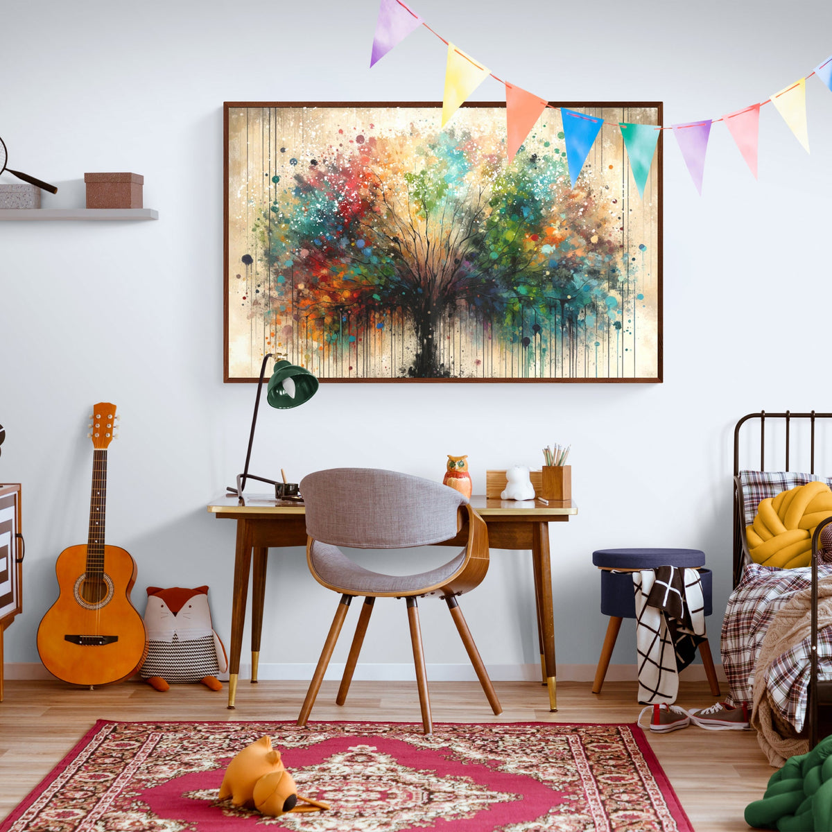 Canvas Print: "Season Spectrum", dimensions drawing