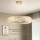 GobekUsa Coral Flower Crystal Chandelier: Modern Luxury LED Pendant Lighting for Home