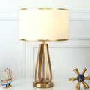 GobekUsa Crystal Bedside Lamp: Modern Nordic Design, Fabric Lampshade for Living Room & Bedroom