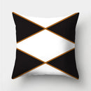 GobekUsa Geometric Stripes Pillowcase 45x45cm Polyester Cushion Cover for Living Room
