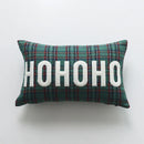 GobekUsa Christmas Cartoon Letter Embroidered Pillow Cover Festive Sofa Cushion