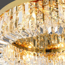 GobekUsa Elegant Gold Crystal Chandelier Ceiling Light for Luxury Home Decor