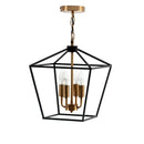 GobekUsa Country Style Iron LED Chandelier for Home Lighting