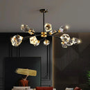 GobekUsa Crystal Chandelier: Luxury Living Room Dining Ceiling Light