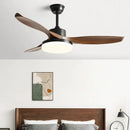 GobekUsa 52" DC Ceiling Fan with 3 ABS Blades and 60W LED Light, Remote Control