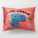 GobekUsa Cartoon Dinosaur Pillowcase for Home Decor and Kids Bedroom
