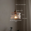 GobekUsa Green Glass LED Pendant Light - Nordic Modern Hanging Lamp