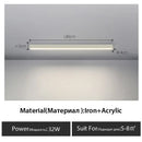 GobekUsa Black Linear LED Ceiling Light for Aisle, Bedroom, Dining, Living Room – Minimalist Design