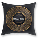 GobekUsa Black Gold Mandala Luxury Printed Pillowcase §