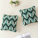 GobekUsa Boho Tufted Geometric Cotton Canvas Pillow Covers