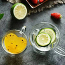 GobekUsa Heart Love Glass Coffee Mug Cup Set for Drinking Tea Juice Water Gift.
