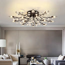GobekUsa Crystal Ceiling Chandelier LED Fixture Lights for Living Room Bedroom by Samsarah Lighting