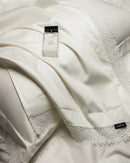 GobekUsa French Lace Edge Bedding Set, 1000TC Egyptian Cotton, Queen King, Duvet, Sheet, Pillowcases