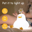 GobekUsa Duck Cartoon Silicone Night Lamp - USB Rechargeable, Touch Sensor, Timer