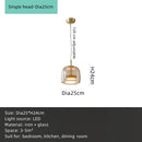 GobekUsa Amber Glass Chandelier Pendant Light for Living Room, Bedroom, Kitchen, and Bar
