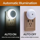 GobekUsa LED Night Light Smart Sensor Plug-in Wall Night Lamp for Home Bedroom Hallway