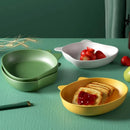 GobekUsa Bear Shape Fruit Plate Kitchen Tableware Desktop Trash Tray Cute Cartoon Snack Dish