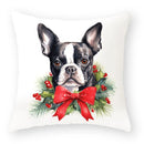GobekUsa Cartoon Animal Christmas Pillowcase: Decorative Sofa Cushion Cover for Living Room