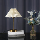 GobekUsa Adjustable Pleated Table Lamps: Modern Nordic Retro LED Desk Lamp for Living Room, Bedroom.