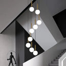 GobekUsa LED Glass Ball Chandelier: Stylish Lighting for Home, Hotel, and Indoor Spaces
