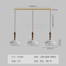 GobekUsa French Ins Walnut Brass Glass Pendant Lights LED E27 for Kitchen Island Restaurant