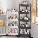 GobekUsa 5-Tier Rolling Cart Storage Rack for Kitchen & Bathroom Organizing